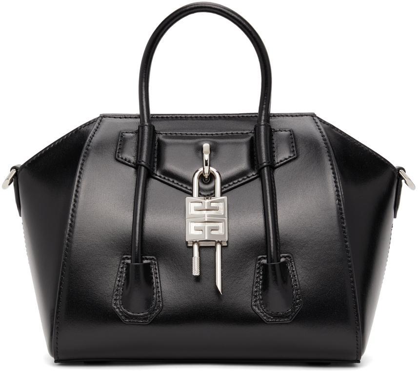 商品Givenchy|黑色迷你 Antigona Lock 手提包,价格¥19102,第4张图片详细描述