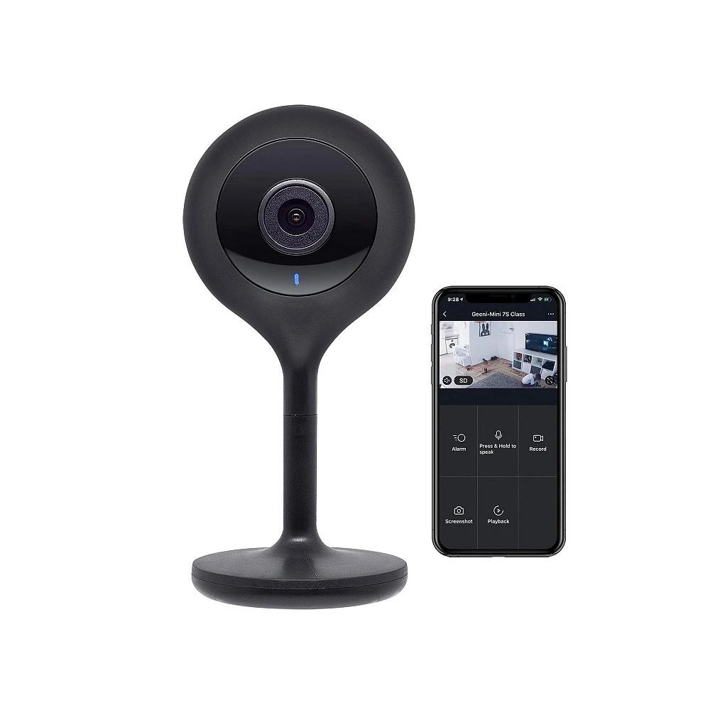商品Geeni|LOOK Indoor Smart Security Camera, 1080p HD Surveillance with 2-Way Talk and Motion Detection, Works with Alexa and Google Assistant, No Hub Required (1 Pack),价格¥262,第1张图片
