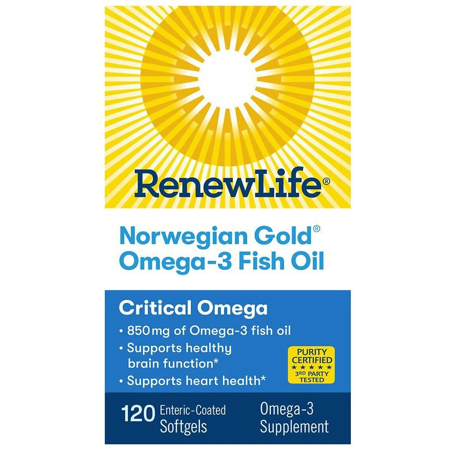 商品ReNew Life|挪威黄金成人鱼油,价格¥299,第3张图片详细描述