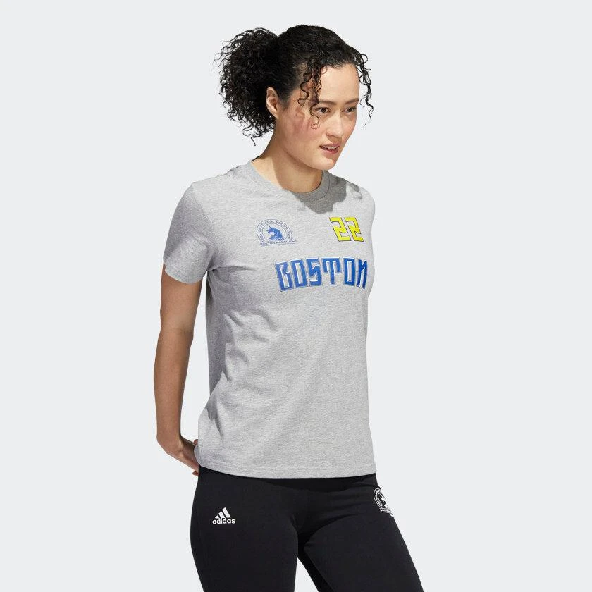 商品Adidas|Women's adidas Boston Marathon 2022 Graphic Tee,价格¥140,第4张图片详细描述