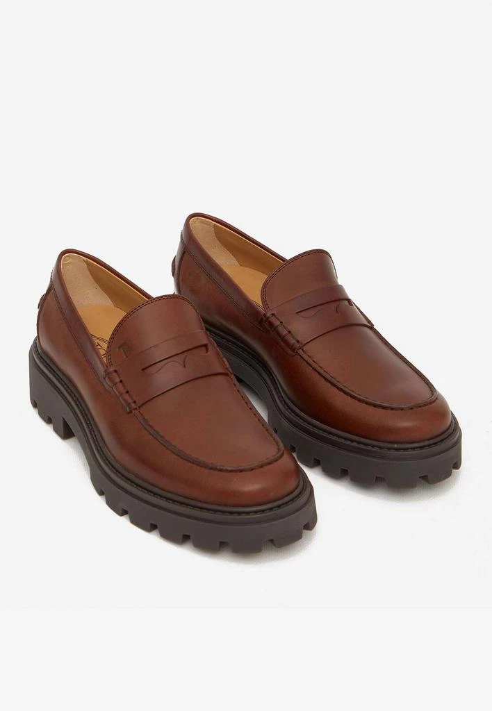 商品Tod's|Slip-On Leather Loafers,价格¥3340,第4张图片详细描述