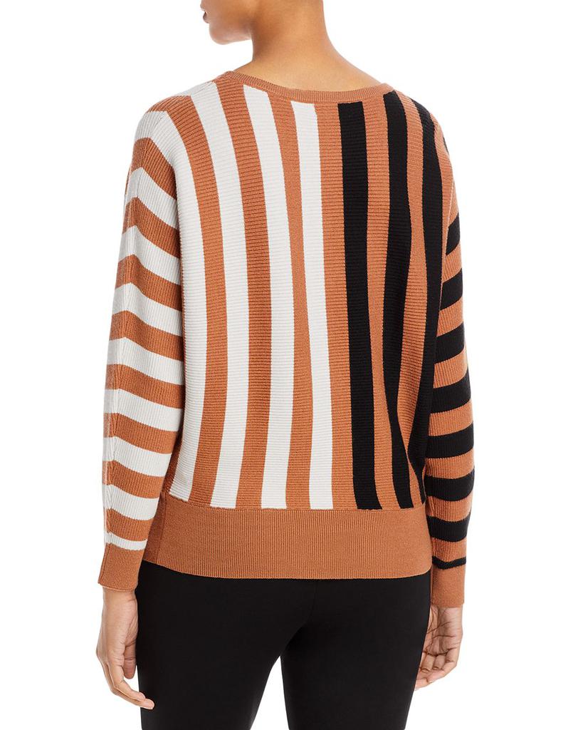 Colorblock Stripe Dolman Sweater商品第2张图片规格展示