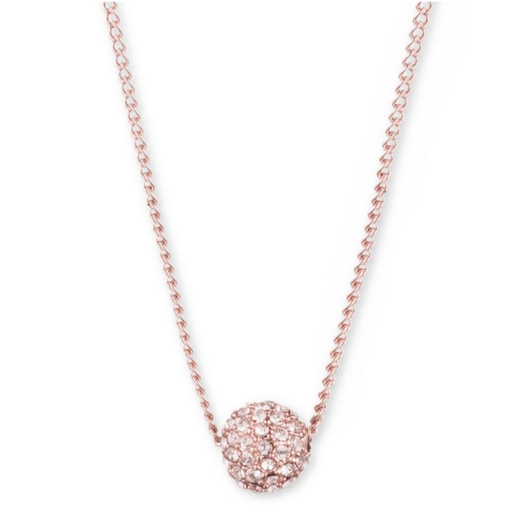 $78 Givenchy rose gold tone teardrop crystal Y necklace 735 GN | eBay