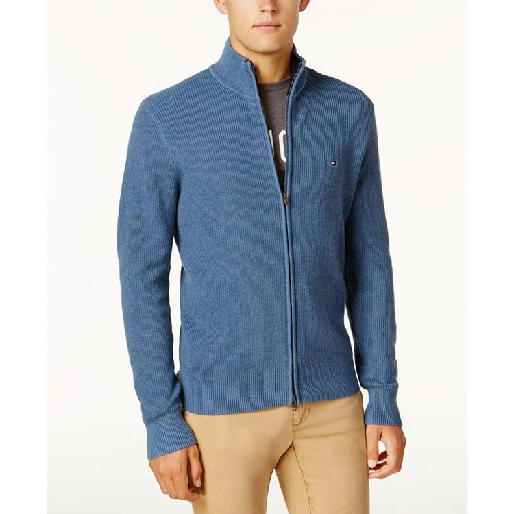 商品Tommy Hilfiger|Men's Textured Zip-Front Cardigan,价格¥232,第1张图片