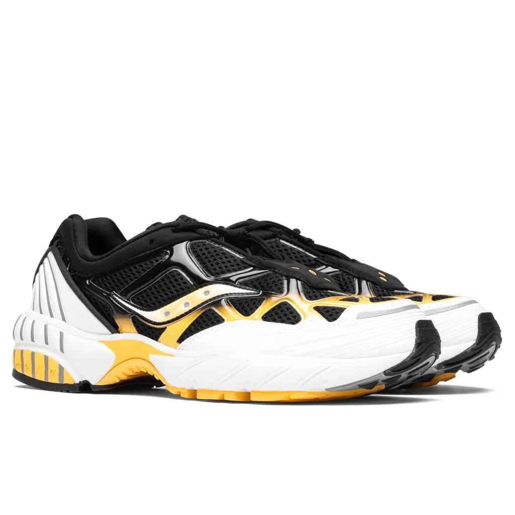 商品Saucony|Grid Web - White/Black/Yellow,价格¥704,第2张图片详细描述