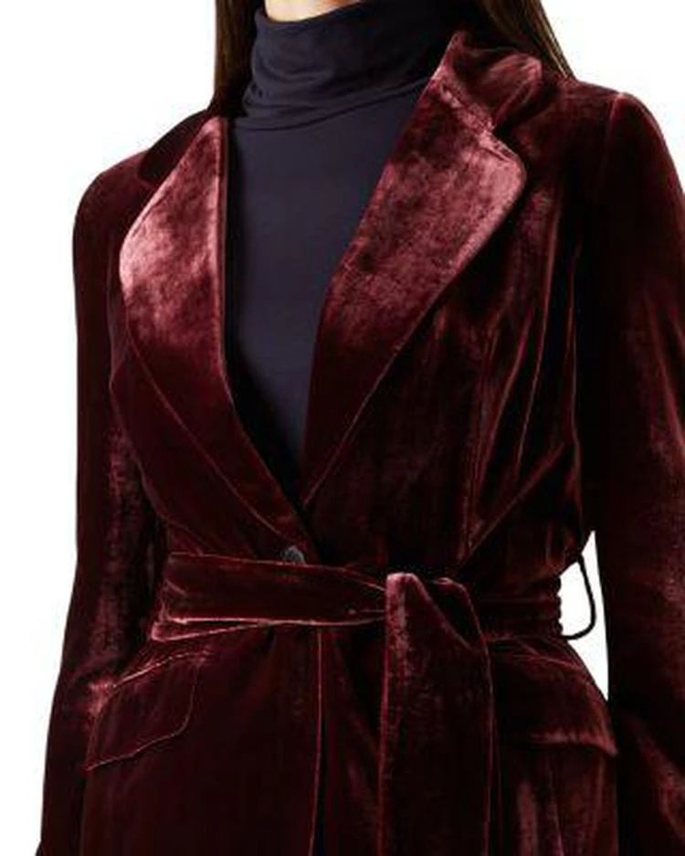 商品HOBBS LONDON|第6套: Lorrie 丝绒外套,价格¥1448,第3张图片详细描述