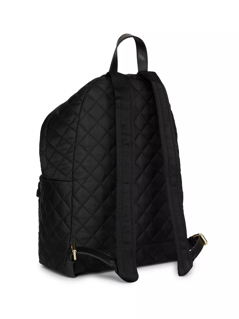 商品Moschino|Quilted Logo Backpack,价格¥2529,第4张图片详细描述