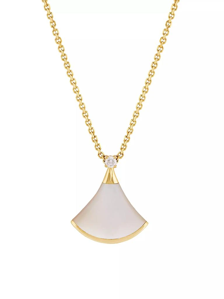 商品BVLGARI|Divas' Dream 18K Yellow Gold, Mother-Of-Pearl, &amp; Diamond Pendant Necklace,价格¥17985,第1张图片