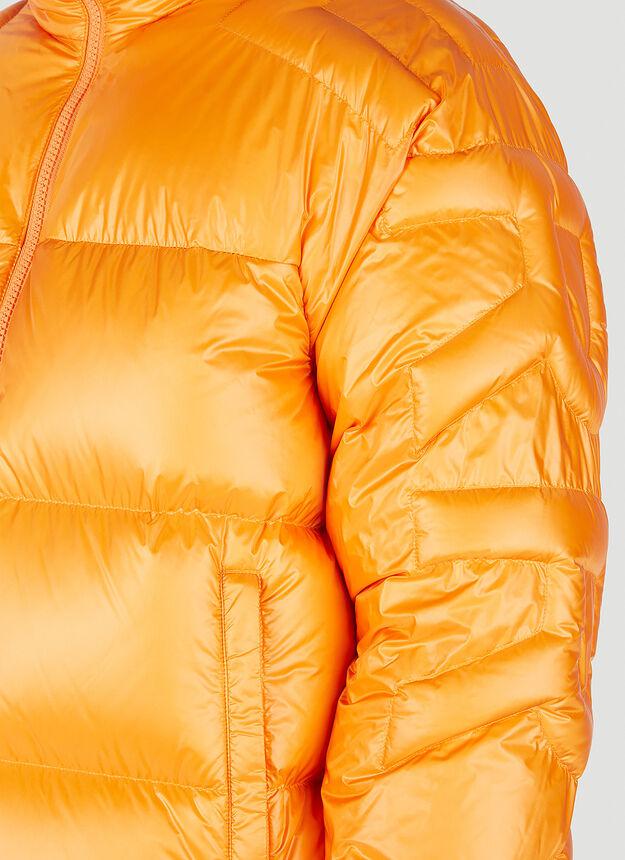 Logo Puffer Jacket in Orange商品第5张图片规格展示