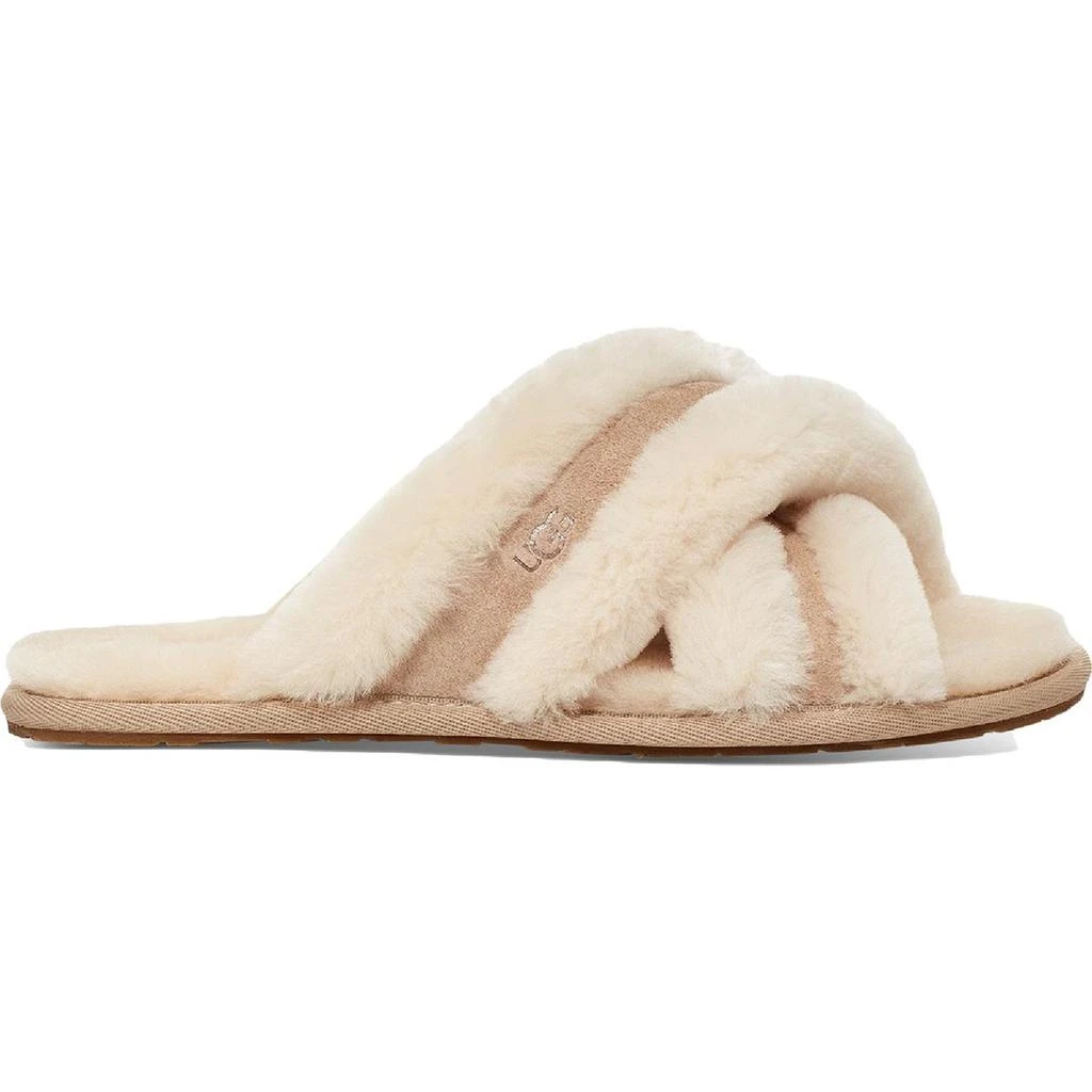 商品UGG|Ugg Scuffita Women's Sheepskin Criss-Cross Fluffy Slide Slippers,价格¥524-¥576,第5张图片详细描述