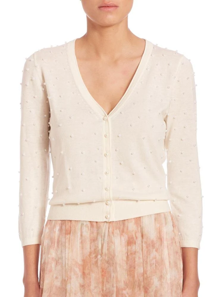 商品Jenny Yoo|Perla Pearly Beaded Cardigan,价格¥1462,第1张图片