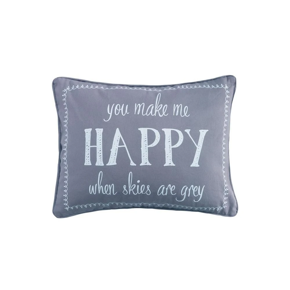 商品Levtex|Gramercy Happy Decorative Pillow, 14" x 18",价格¥702,第1张图片