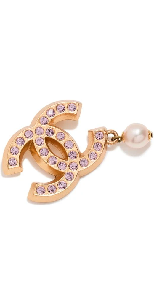 商品[二手商品] Shopbop Archive|Shopbop Archive Chanel Crystal And Pearl Cc Brooch,价格¥9977,第1张图片