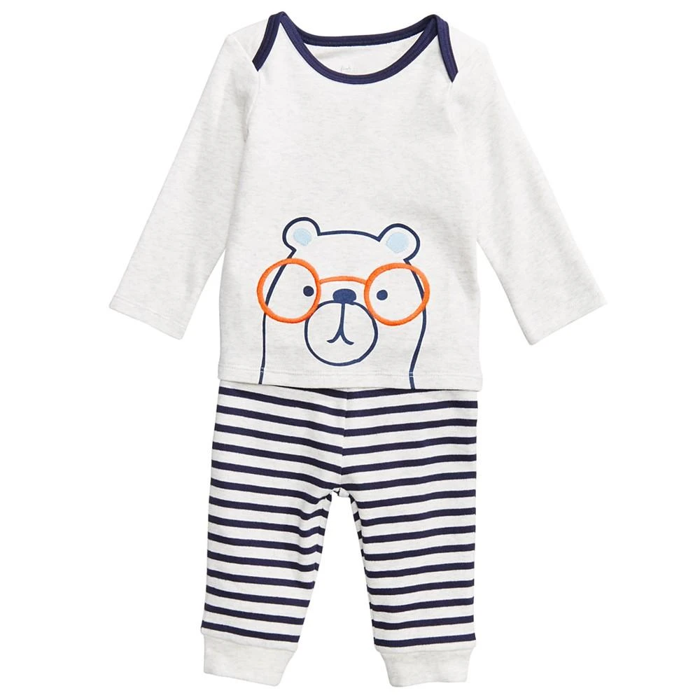 商品First Impressions|Baby Boys 2-Pc. Bear-Print Top & Leggings Set, Created for Macy's,价格¥67,第1张图片