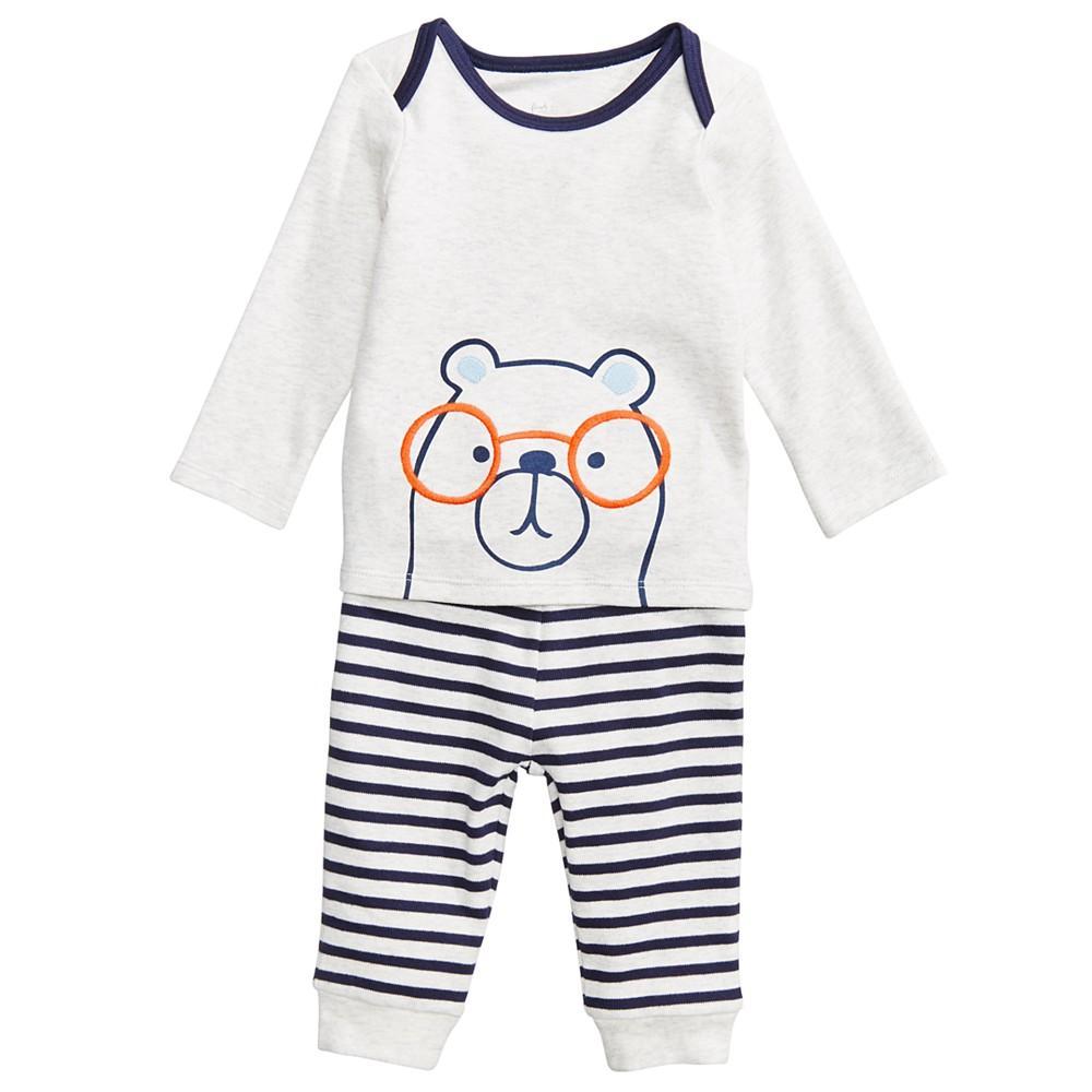 商品First Impressions|Baby Boys 2-Pc. Bear-Print Top & Leggings Set, Created for Macy's,价格¥112,第1张图片