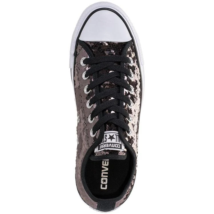 商品Converse|Women's Chuck Taylor Ox Sequin Casual Sneakers from Finish Line,价格¥297,第5张图片详细描述