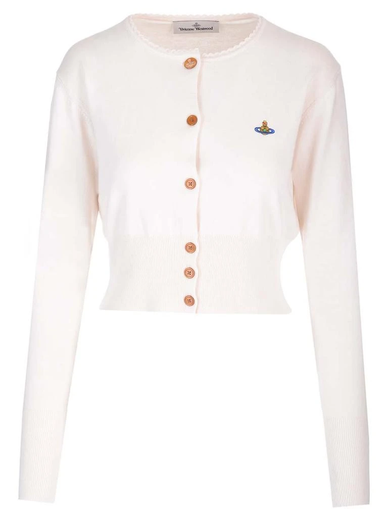 商品Vivienne Westwood|Vivienne Westwood Orb Buttoned Long-Sleeved Cardigan,价格¥1880,第1张图片