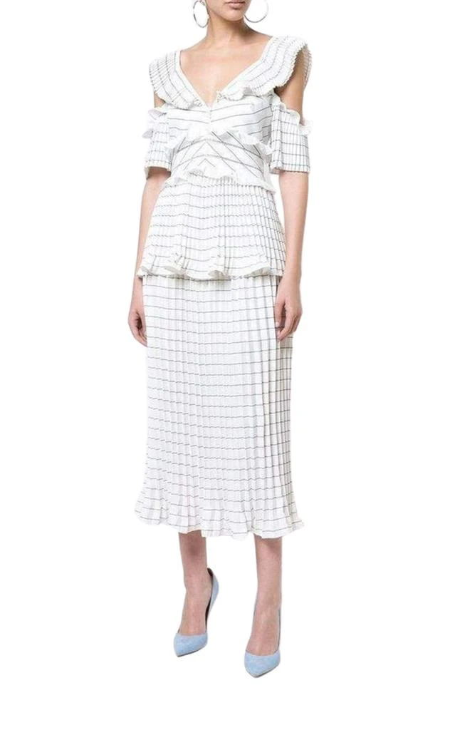 商品Self Portrait|Monochrome Stripe Dress,价格¥2531,第2张图片详细描述