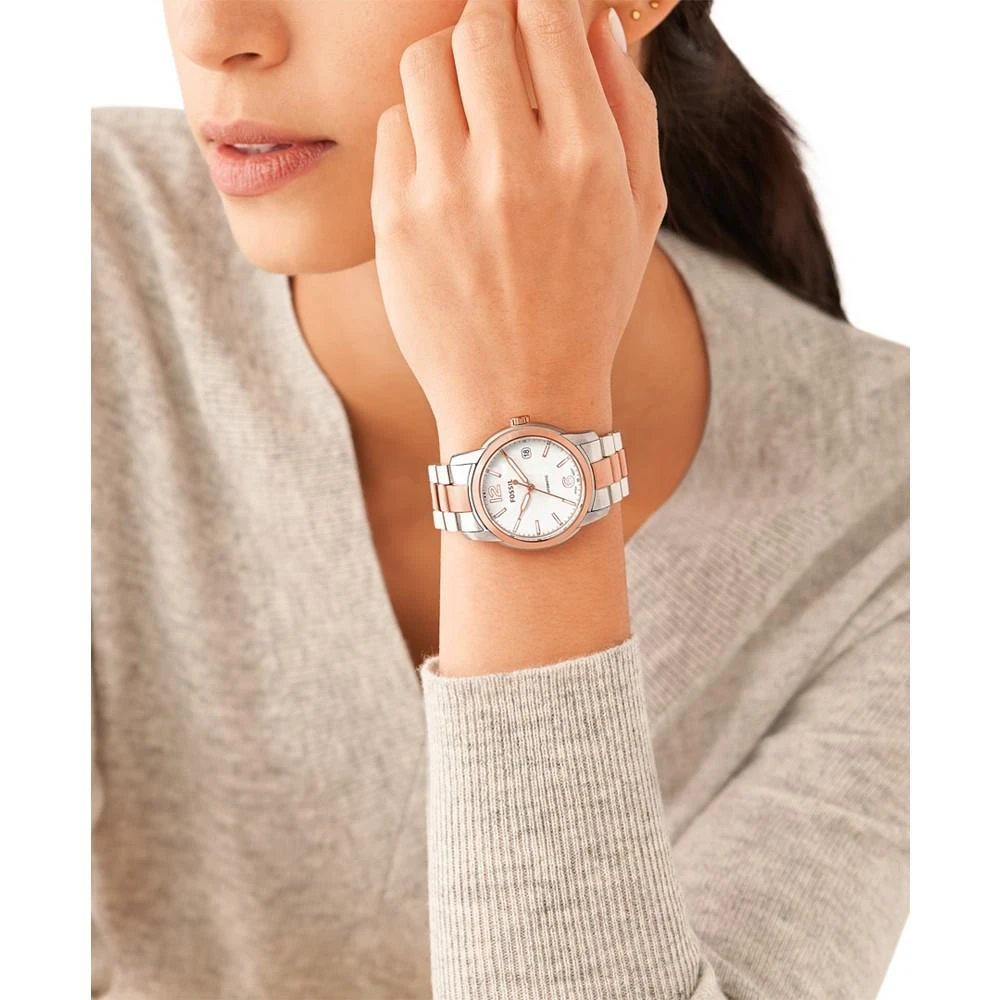 商品Fossil|Women's Heritage Automatic Two tone Stainless Steel Watch 38mm,价格¥1656,第5张图片详细描述