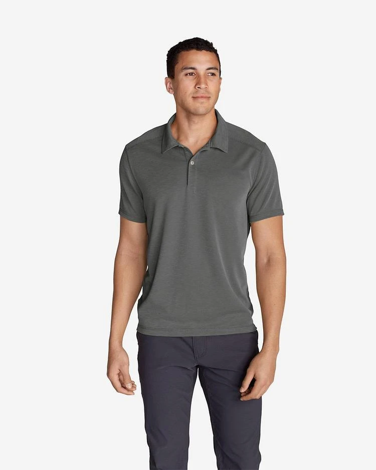 商品Eddie Bauer|Men&#39;s Contour Performance Slub Polo Shirt,价格¥261-¥373,第5张图片详细描述