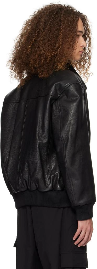 商品Hugo Boss|Black Zip Leather Jacket,价格¥5269,第3张图片详细描述