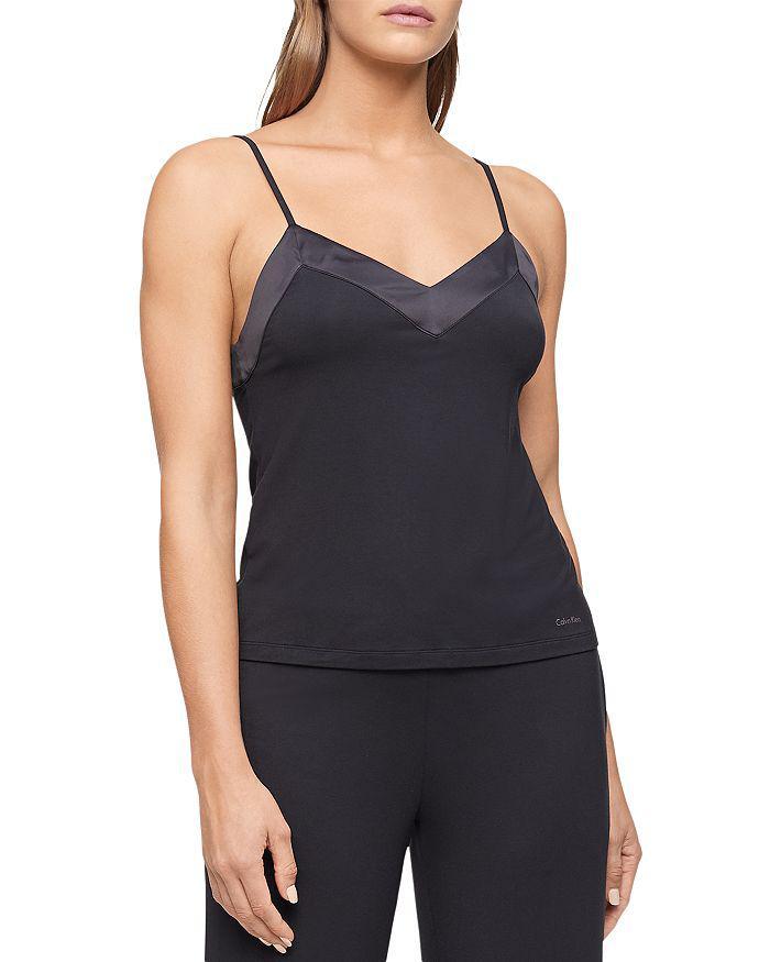 商品Calvin Klein|Satin Trim Lounge Camisole,价格¥326,第3张图片详细描述