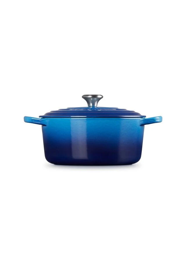 商品Le Creuset|Signature cast iron round casserole 22cm azure,价格¥2615,第2张图片详细描述