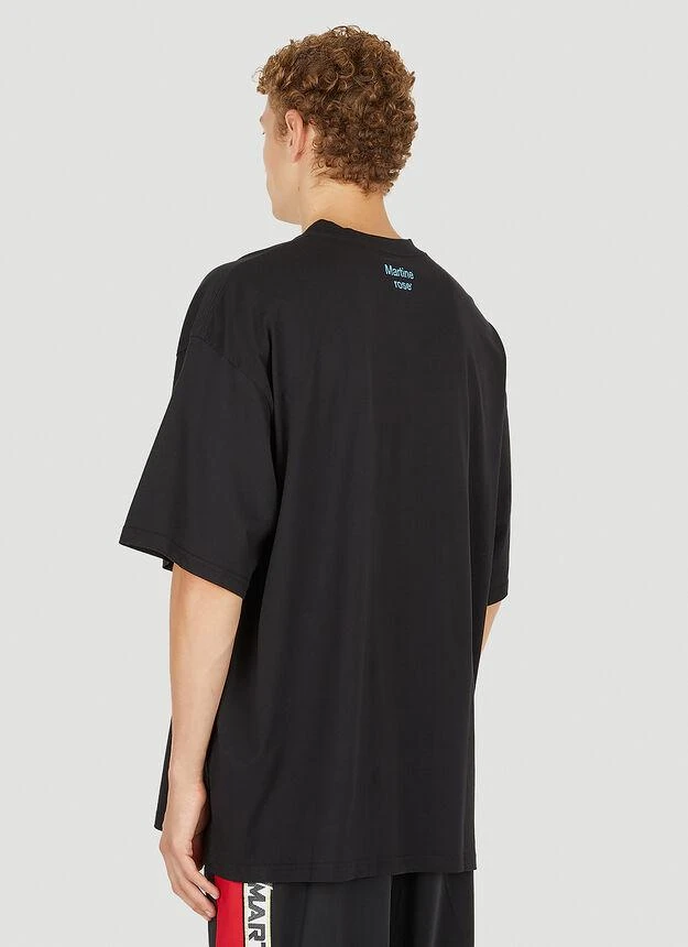 商品Martine Rose|Good Time Oversized T-Shirt in Black,价格¥1089,第4张图片详细描述