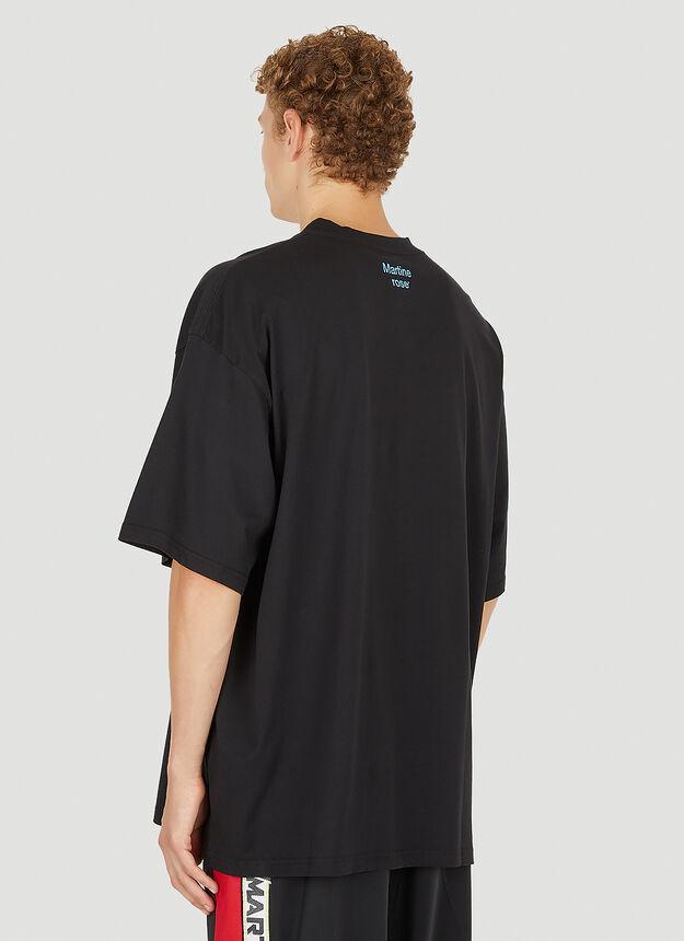 商品Martine Rose|Good Time Oversized T-Shirt in Black,价格¥1145,第6张图片详细描述