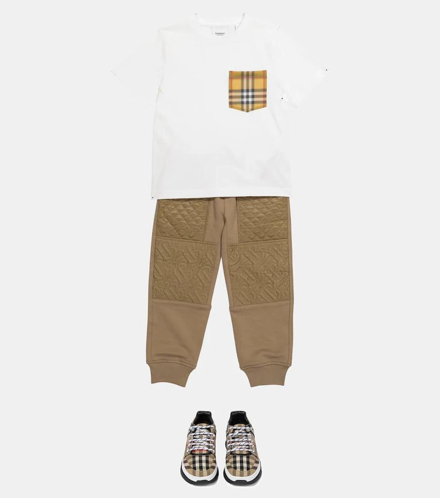 商品Burberry|Vintage Check棉质针织T恤,价格¥1346,第2张图片详细描述