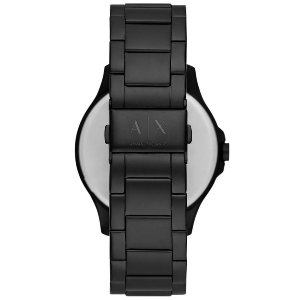 Men's Black-Tone Stainless Steel Bracelet Watch 46mm商品第3张图片规格展示