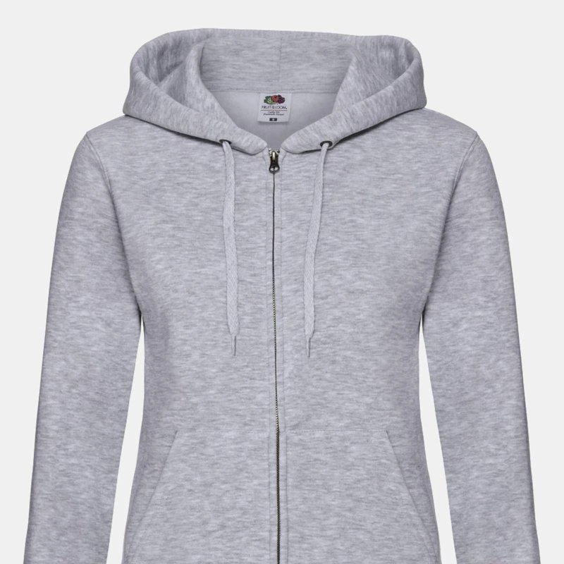 商品The Loom|Ladies Lady-Fit Hooded Sweatshirt Jacket (Heather Grey),价格¥293,第1张图片