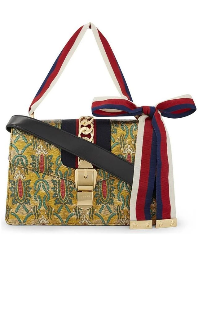 商品Gucci|Sylvie Multicolor Brocade Bag,价格¥18463,第2张图片详细描述