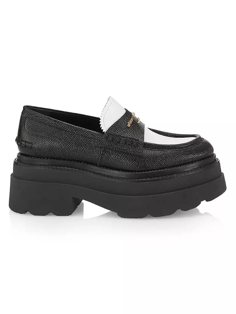 商品Alexander Wang|Carter Leather Platform Loafers,价格¥3576,第1张图片