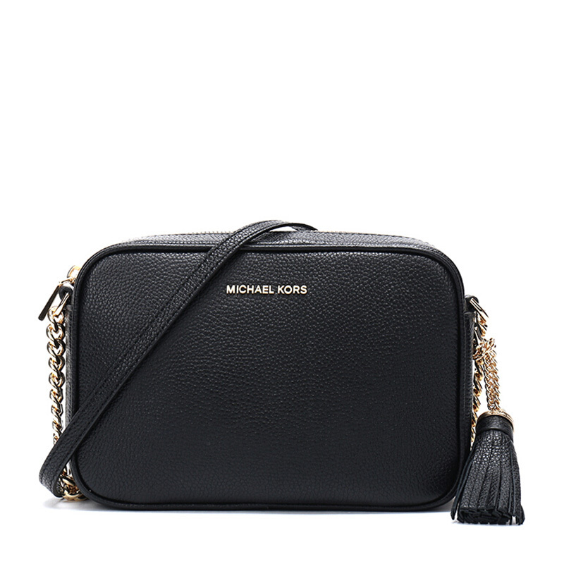 商品Michael Kors|Michael Kors 迈克高仕 女士黑色牛皮单肩包 32F7GGNM8L-BLACK,价格¥1390,第1张图片