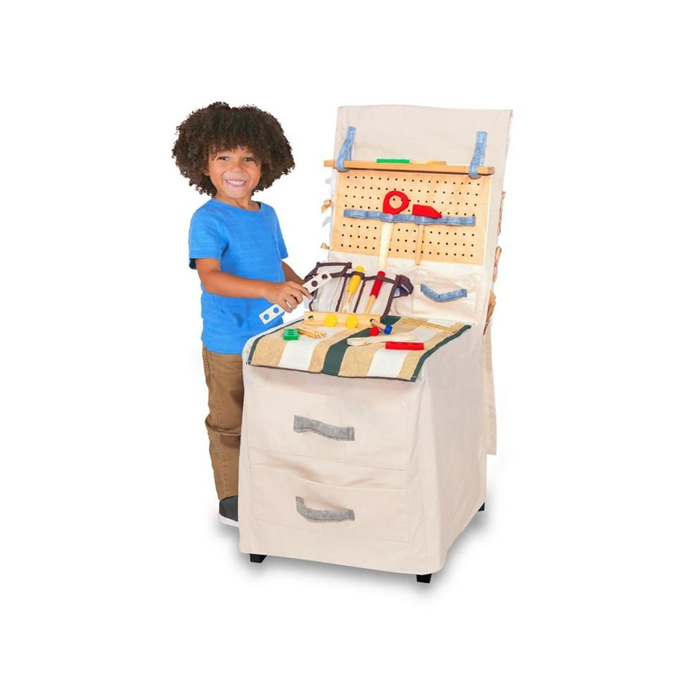 商品Salus Brands|PopOhVer Pretend Play Builder Play Set Innovative Canvas Design Chair Cover 39 Pieces,价格¥336,第2张图片详细描述