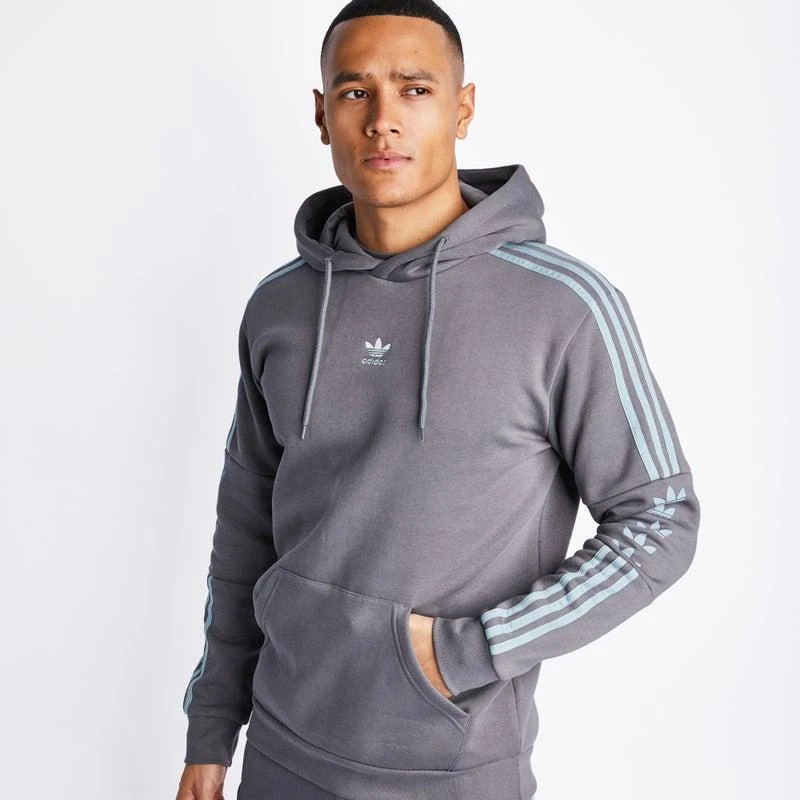 商品Adidas|adidas Originals Trefoils Stripes Over The Head Hoody - Men Hoodies,价格¥510,第4张图片详细描述