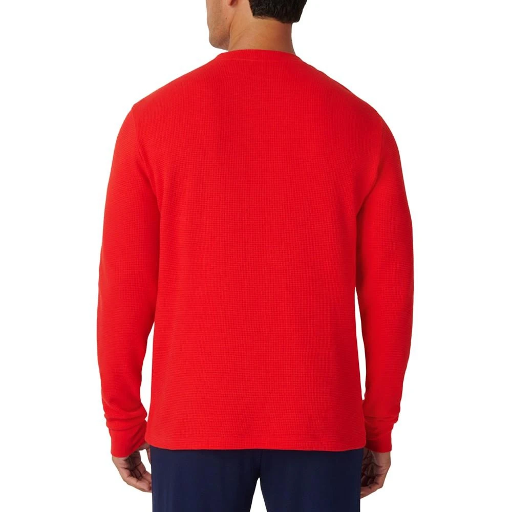 商品Lacoste|男士华夫格针织保暖睡眠衬衫 多款配色,价格¥351,第2张图片详细描述