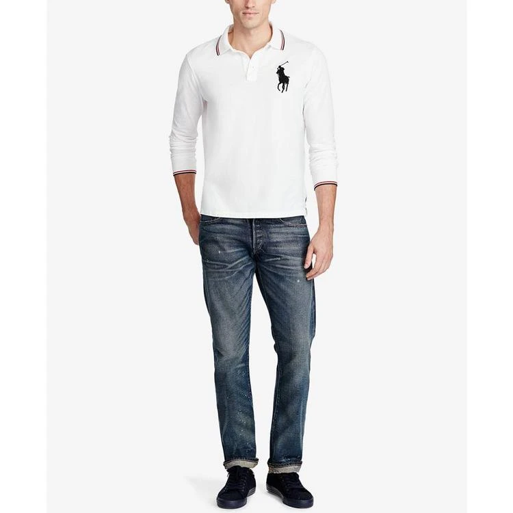 商品Ralph Lauren|Men's Long-Sleeve Mesh Big Pony Polo, a Macy's Exclusive Style,价格¥300,第5张图片详细描述