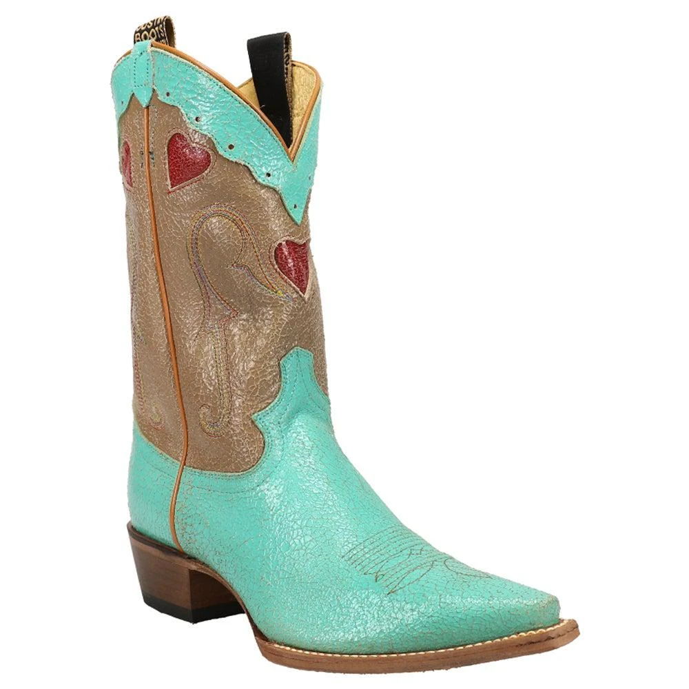 商品Justin Boots|Mosaic Graphic Pointed Toe Cowboy Boots,价格¥909,第2张图片详细描述