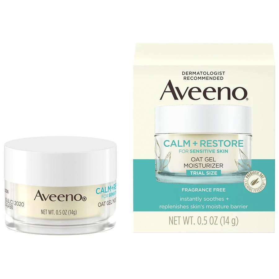 商品Aveeno|Calm + Restore Oat Gel Face Moisturizer, Sensitive Skin,价格¥87,第2张图片详细描述