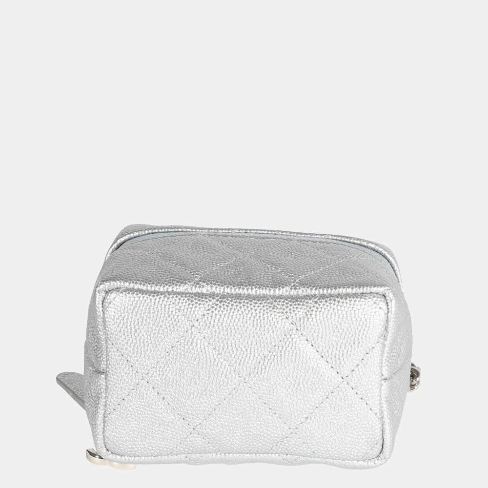 商品[二手商品] Chanel|Chanel Silver Quilted Caviar Leather Mini Vanity Chain Shoulder Bag ,价格¥24156,第4张图片详细描述
