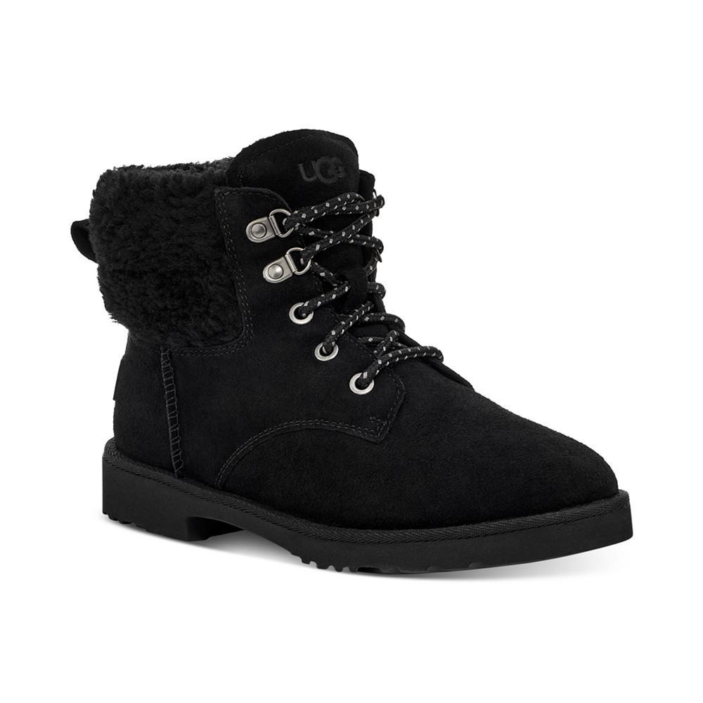 商品UGG|Women's Romely Heritage Lace-Up Plush-Cuff Boots,价格¥1179,第1张图片