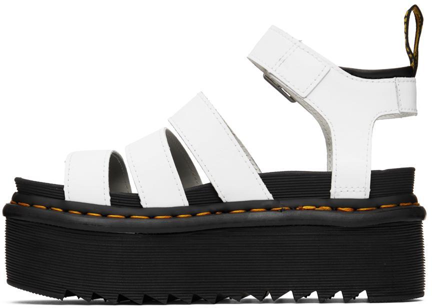 商品Dr. Martens|White Blaire Quad Platform Sandals,价格¥889,第5张图片详细描述