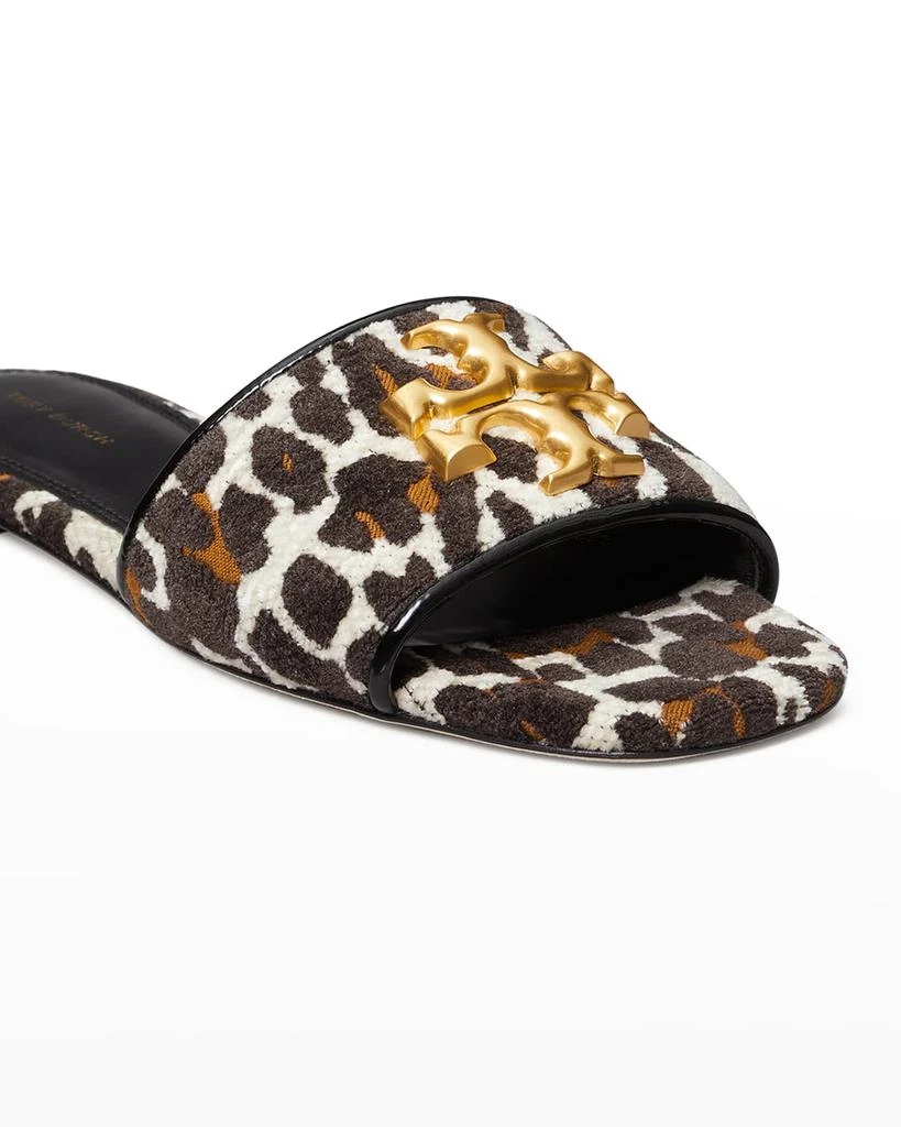 商品Tory Burch|Eleanor Leopard Medallion Flat Sandals,价格¥1031,第4张图片详细描述