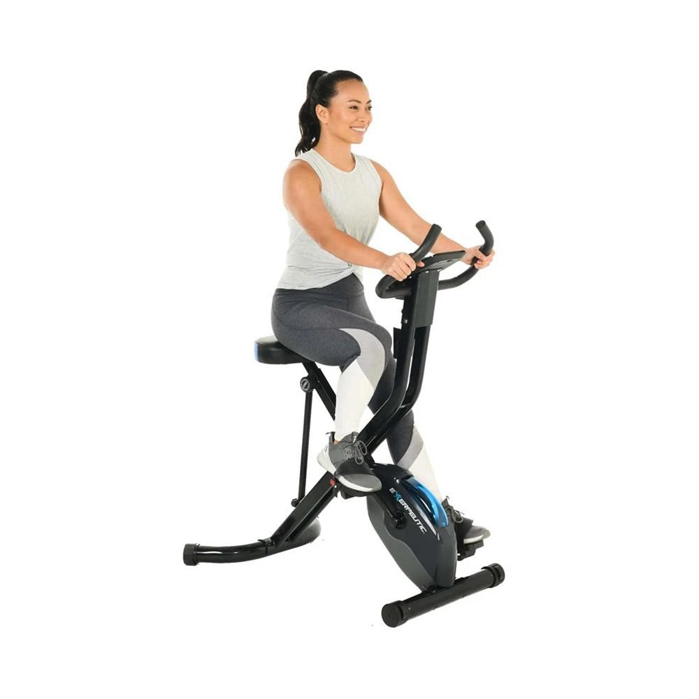 商品Exerpeutic|975 XLS Bluetooth Folding Upright Exercise Bike with MyCloudFitness App,价格¥3467,第1张图片
