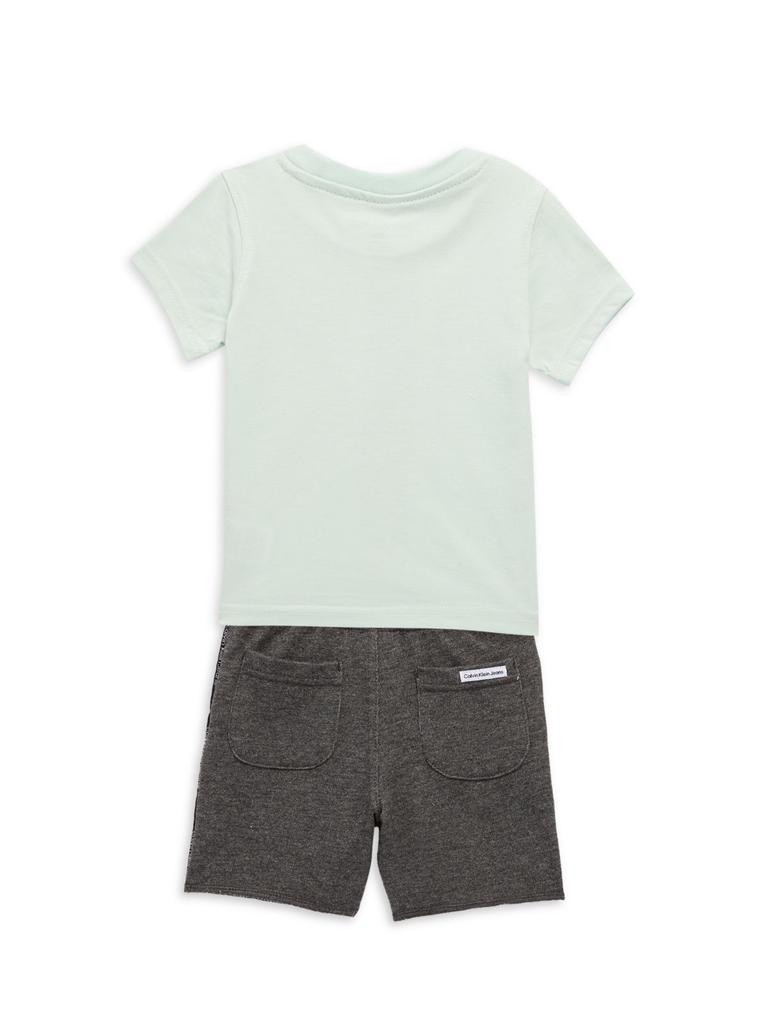 Baby Boy’s Two-Piece Logo T-Shirt & Shorts Set商品第2张图片规格展示