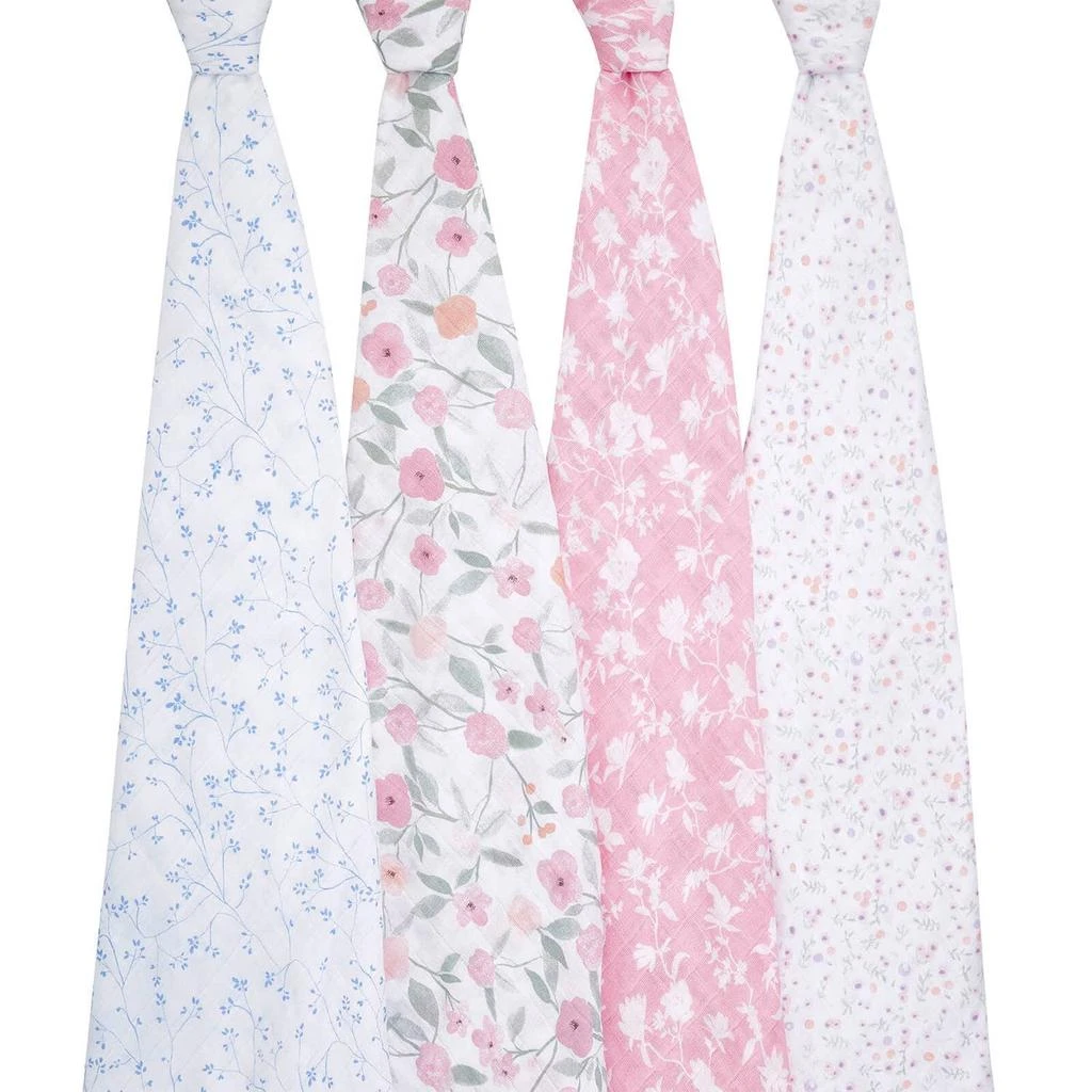 商品aden + anais|aden + anais Classic Swaddles - Ma Fleur (4 Pack),价格¥388,第3张图片详细描述