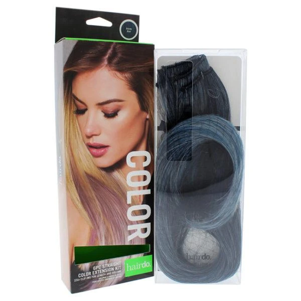 商品Hairdo|Straight Color Extension Kit – 10 x 23 Inch Stormy Blue,价格¥362,第1张图片