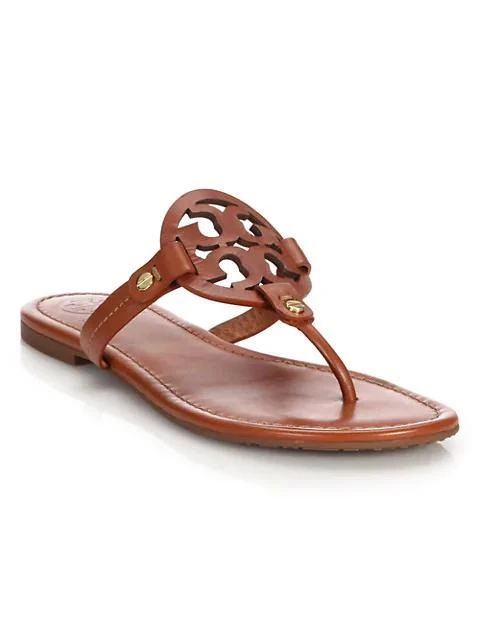 商品Tory Burch|Miller Leather Thong Sandals,价格¥1491,第2张图片详细描述